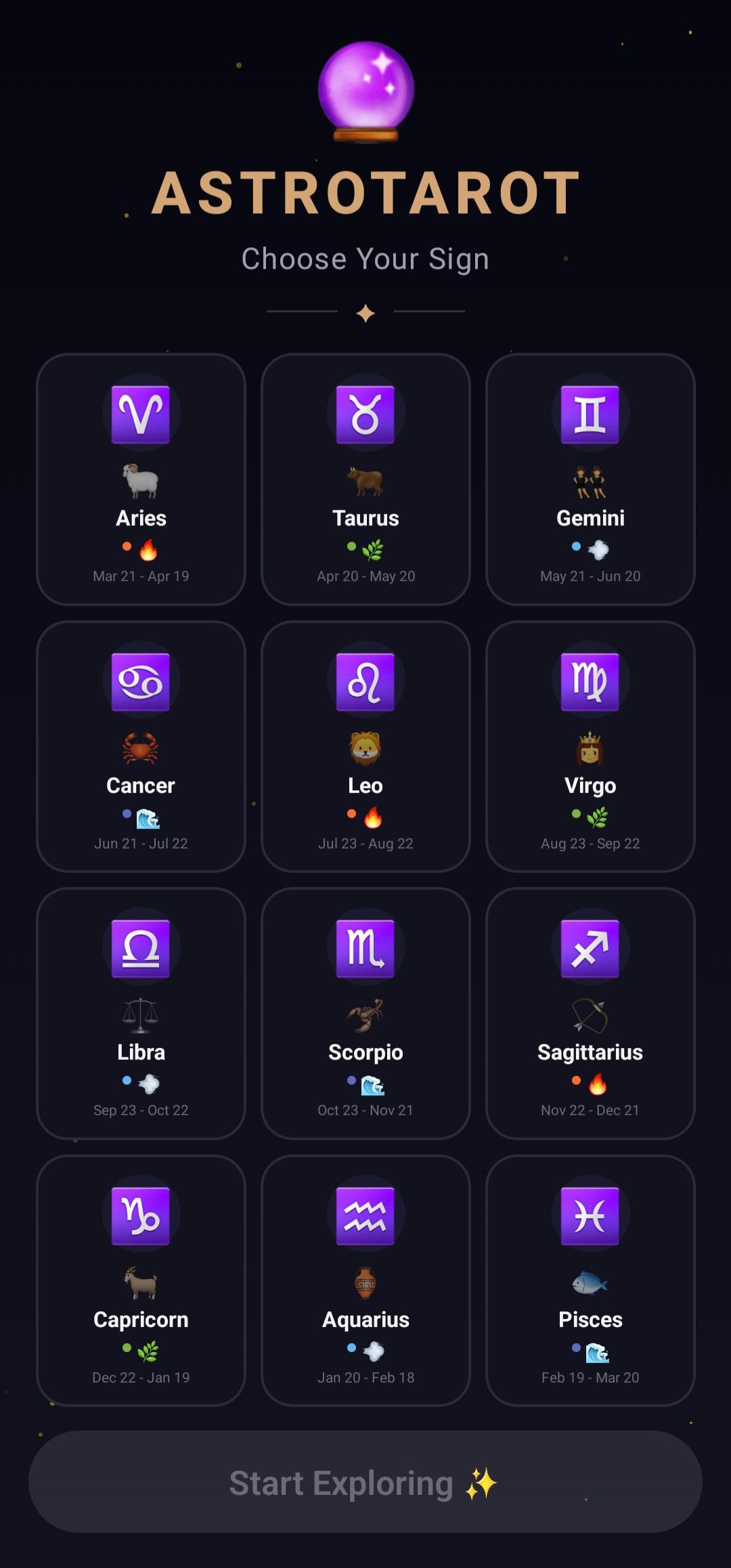 astrotarot app